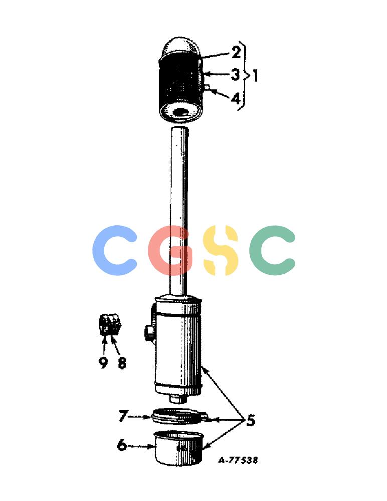 凯斯零件查询(57) - INTERNATIONAL HARVESTER RECTANGULAR BALER (1/57-12/72) (A-65) - AIR CLEANER & CONNECTIONS Case Agriculture