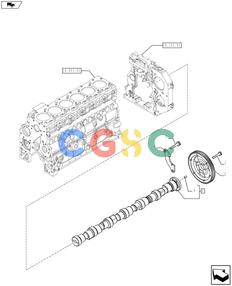 神钢零件查询(F4HFE613S A002) - ENGINE 504375985 - YN02P00080P1 (9/10-) (10.106.01) - CAMSHAFT - TIMING CONTROL (84344544) Kobelco