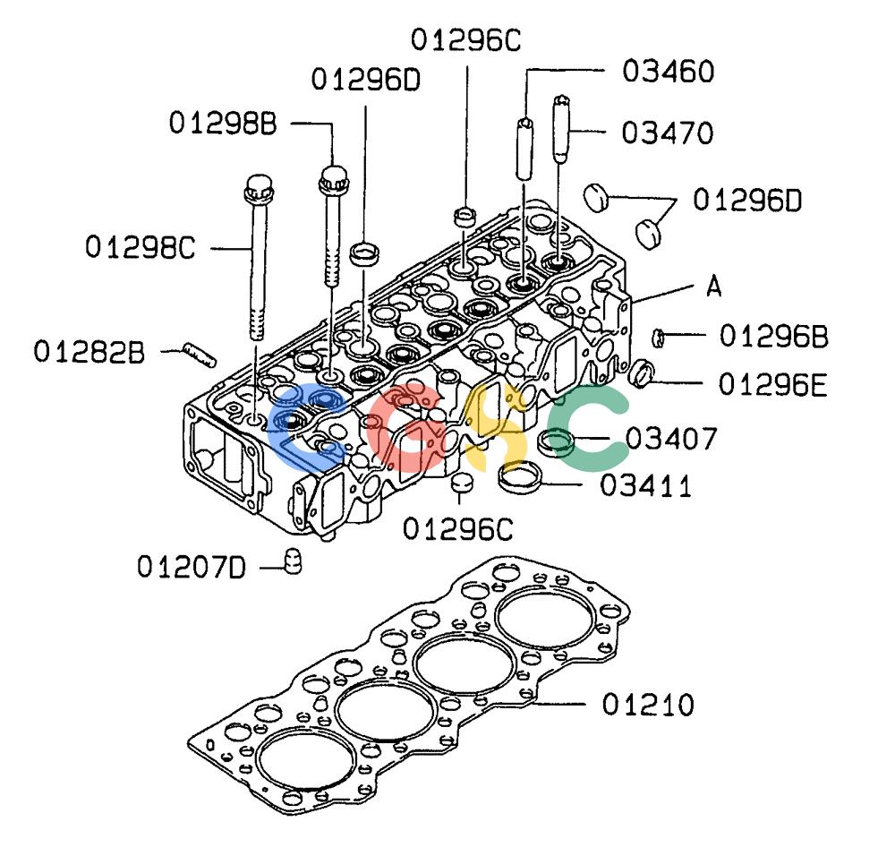 神钢零件查询(SK160LC-6E) - DYNAMIC ACERA EXCAVATOR 08/2004 ASN YM03U0523 (8/04-12/07) (09-007 ) - CYLINDER HEAD Kobelco