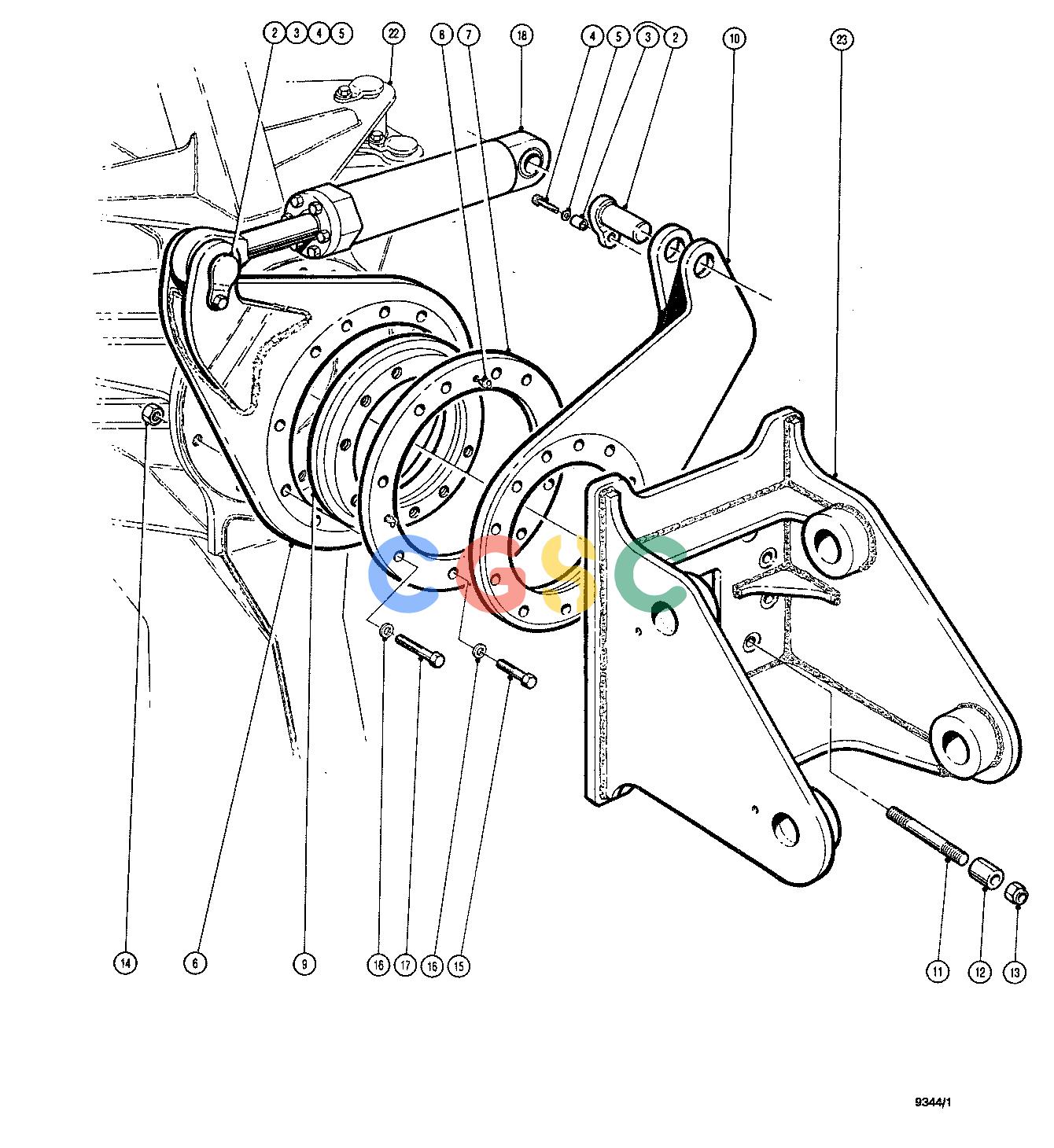 约翰迪尔零件查询CAT227 - ATTACHMENTS WRIST ASSEMBLY 22`` HEAD ( 12939 - 12999) 4542-017/10 [4542-017/10]EPC John Deere online