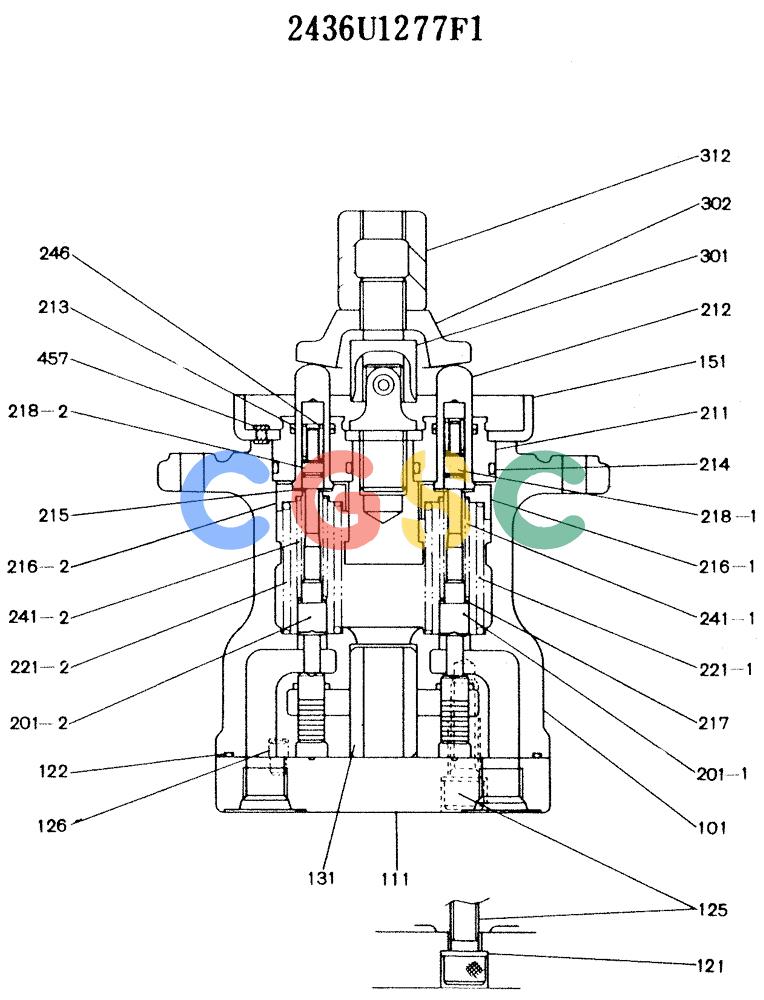 神钢零件查询(K916LC) - MARK II EXCAVTOR ASN YS0201 (1/89-12/03) (10-011) - VALVE ASSY, PILOT Kobelco