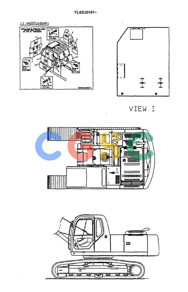 神钢零件查询(ED190LC) - BLADE RUNNER EXCAVATOR/DOZER BTW YL02U0101 - YL03U0135 (1/02-12/06) (05-006) - NAME PLATE ASSYL, (VANDALISM GUARD INSTALLATION) Kobelco