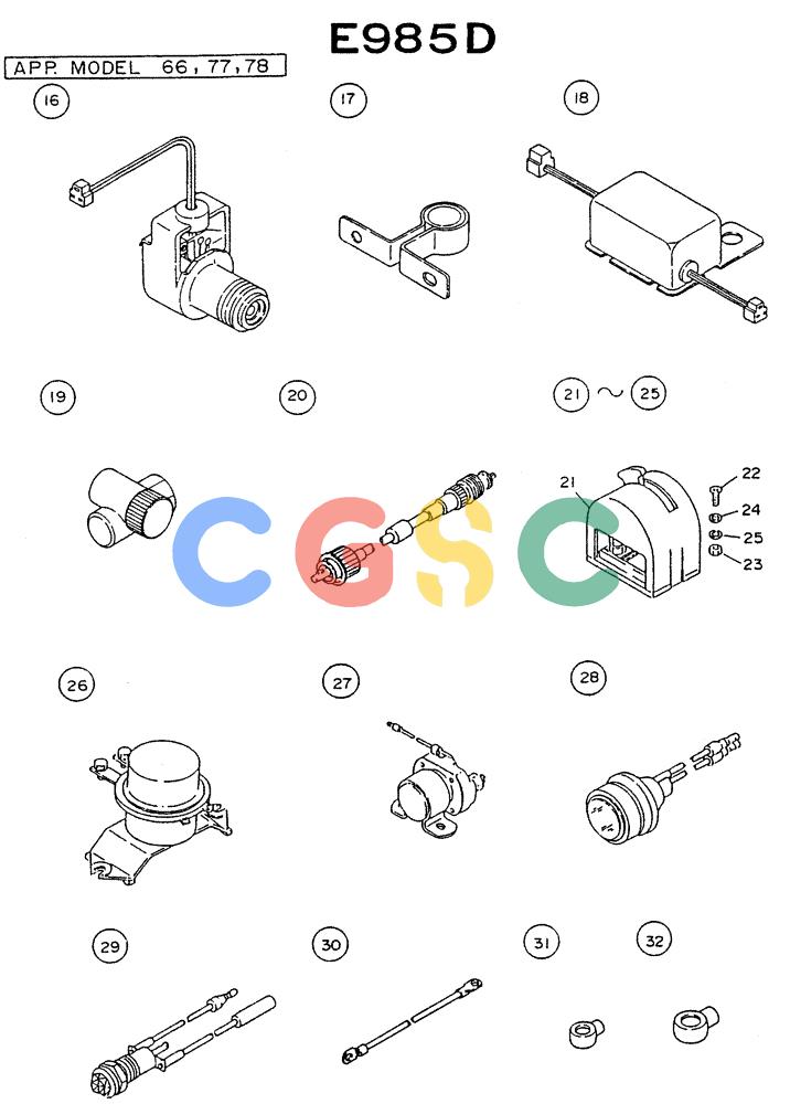 神钢零件查询(NE6(T)04) - NISSAN DIESEL ENGINE (1/86-12/98) (10-004[02]) - ACCESSORY (3) Kobelco