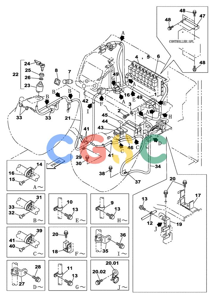 纽荷兰零件查询(E805) - CRAWLER EXCAVATOR TIER 3 (7/06-) (04-004-00[01]) - OPERATORS COMPARTMENT ELECTRIC CIRCUIT New Holland Constructuion