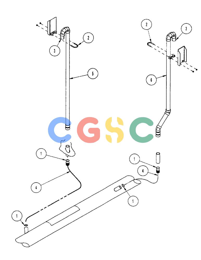 凯斯零件查询(2300) - CONCORD AIR SYSTEM (1/96-12/00) (E03) - PRESSURIZATION KIT - 2300 & 2000 Case Agriculture