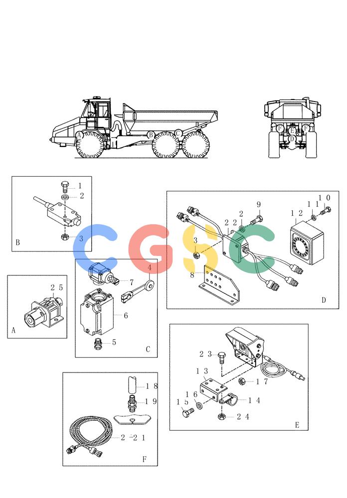 纽荷兰零件查询(AD250 (3.5 VERSION)) - ARTICULATED DUMP TRUCK (7/01-) (6.720[01]) - ELECTRIC COMPONENTS New Holland Constructuion