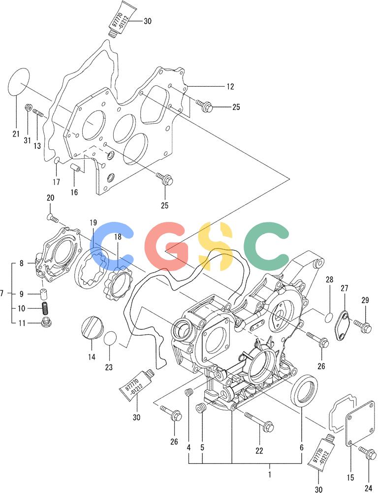 纽荷兰零件查询(E35SR) - COMPACT CRAWLER EXCAVATOR ASN PX13-15001 (N6TN61732) (NA) (1/06-) (08-002) - GEAR HOUSING New Holland Constructuion