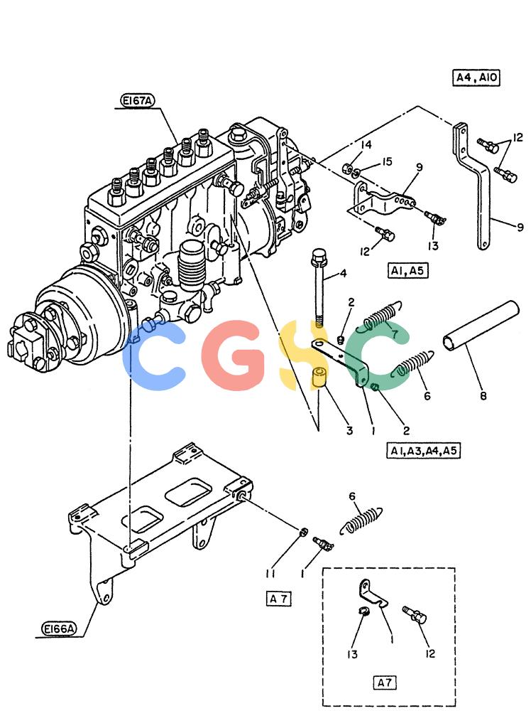 神钢零件查询(PE6T04) - NISSAN DIESEL ENGINE - LK900 & LK700A W/TURBO (1/03-12/06) (05-012) - CONTROL-FUEL, ( LEVER) Kobelco