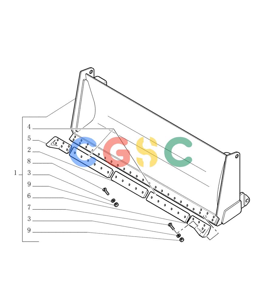 纽荷兰零件查询(DC180PS) - CRAWLER DOZER (11/00-) (9.469[01]) - STRAIGHT MOLDBOARD (HS) - OPTIONAL CODE 76074930 New Holland Constructuion