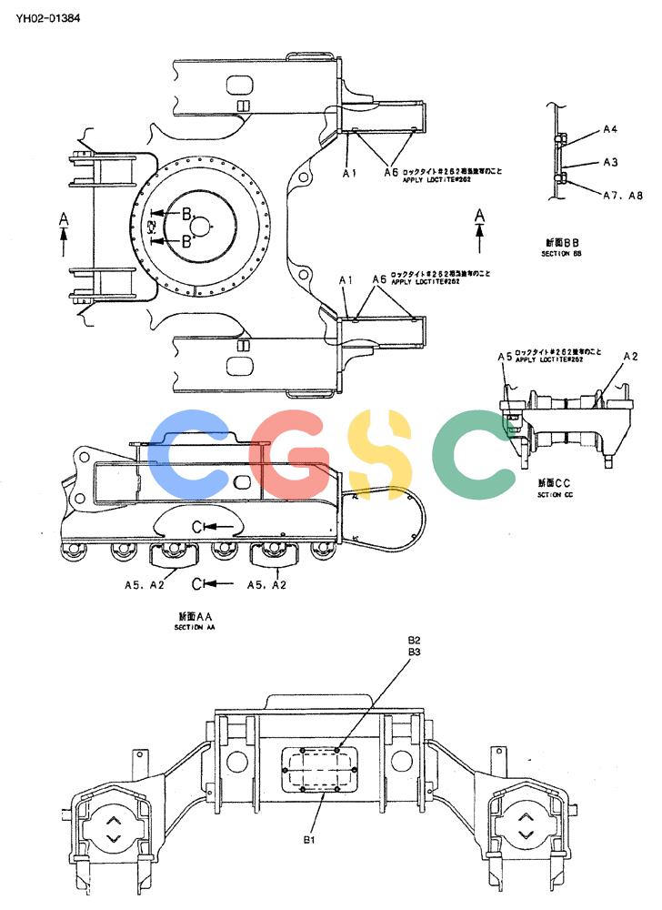 神钢零件查询(ED150) - BLADE RUNNER EXCAVATOR/DOZER ASN YH02-01384 (4/02-12/03) (02-002) - LOW GROUP Kobelco