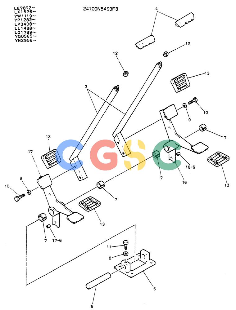 神钢零件查询(K904L) - MARK II EXCAVATOR ASN LX1526 (1/88-12/03) (03-008) - LEVER ASSY, CONTROL, P/N 24100N5493F3 Kobelco