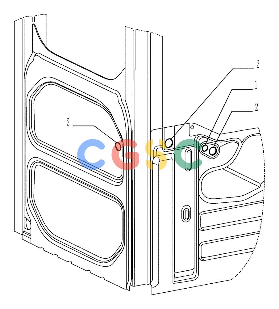 纽荷兰零件查询(E175B) - CRAWLER EXCAVATOR - TIER 3 (ROPS CAB) ASN NBDA17800 (6/13-) (01-055[12]) - CAB - HARNESS ASSY New Holland Constructuion