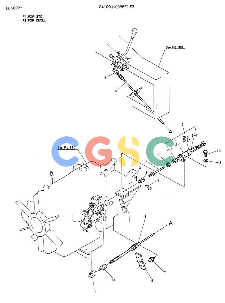 神钢零件查询(K903) - MARK II EXCAVATOR ASN LE7872 (1/88-12/03) (05-008[01]) - CONTROL ASSY, ENGINE (P/N 24100J10988F1) Kobelco