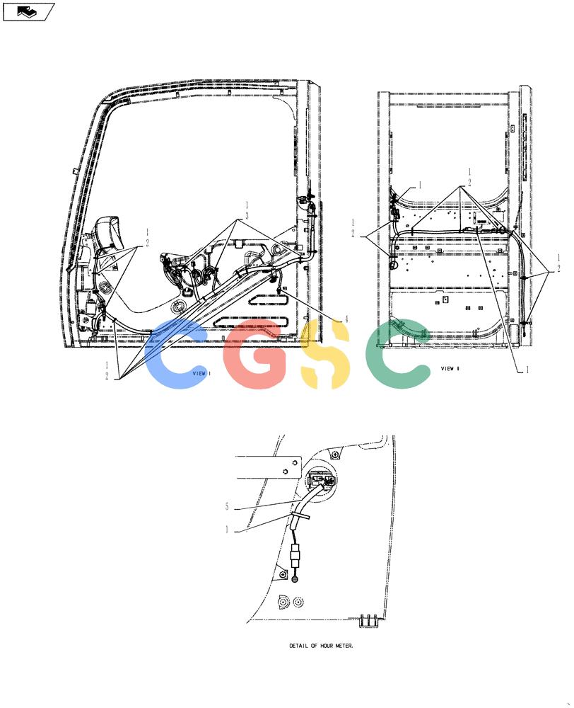 纽荷兰零件查询(E135BSRLC) - CRAWLER EXCAVATOR ASN YH06-08001 (01-087[02]) - HARNESS ASSEMBLY, CAB New Holland Constructuion