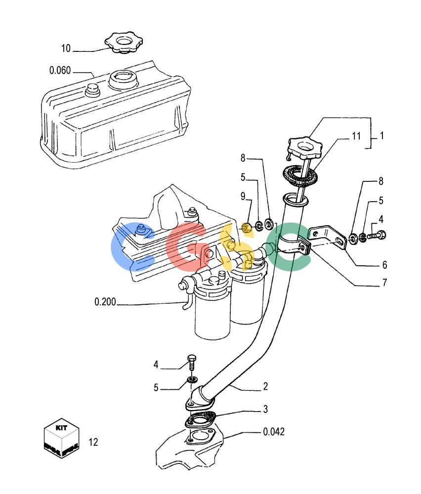 纽荷兰零件查询(FL175) - CRAWLER LOADER (N.A. VERSION) (6/92-) (0.270[01]) - ENGINE OIL DIPSTICK New Holland Constructuion