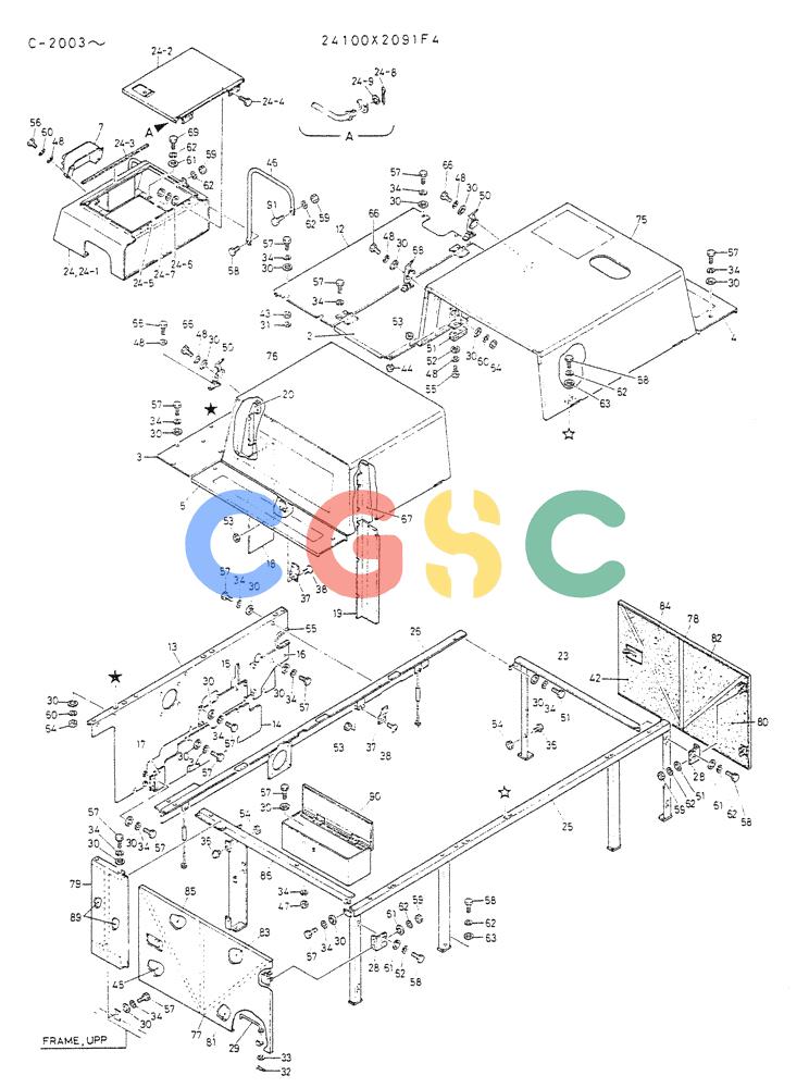 神钢零件查询(K912A) - EXCAVATOR BTW LC-2003 - LC-2016 (1/85-12/03) (02-013) - GUARD ASSY (FOR NORTH EUROPE) Kobelco