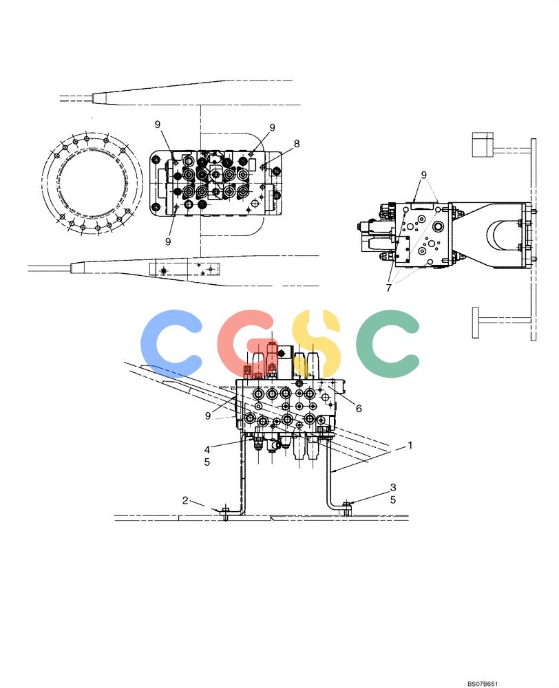 神钢零件查询(SK170-8) - ACERA MARK III EXCAVATOR - TIER 3 (NA) ASN YM04-U1601 - (5/07-12/12) (02-18[00]) - VALVE INSTALLATION, MAIN (YM64H00045F1) Kobelco