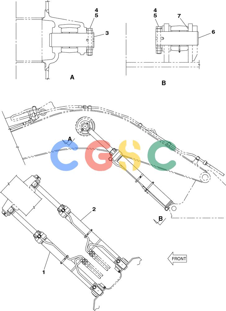 纽荷兰零件查询(E805) - CRAWLER EXCAVATOR (1/05-) (09-099-00[01]) - BOOM CYLINDER New Holland Constructuion