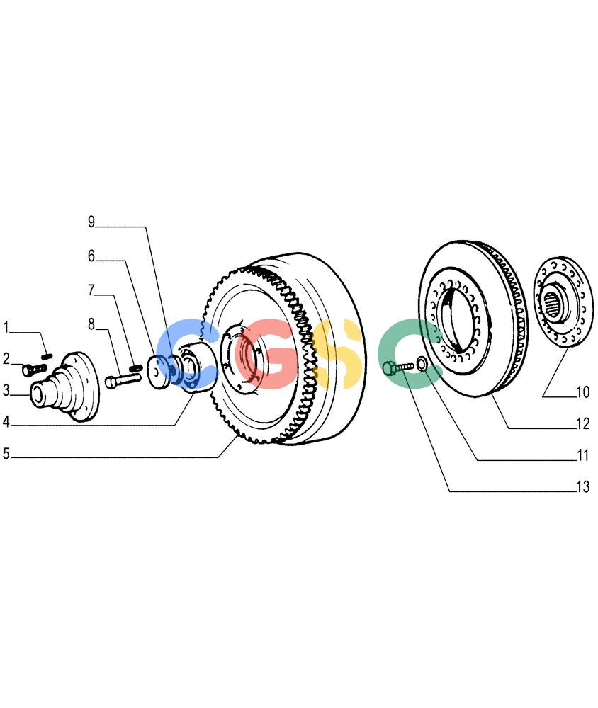 纽荷兰零件查询(FD255) - CRAWLER DOZER (N.A. VERSION) (7/95-) (1.200[04]) - TORQUE CONVERTER - COMPONENTS New Holland Constructuion