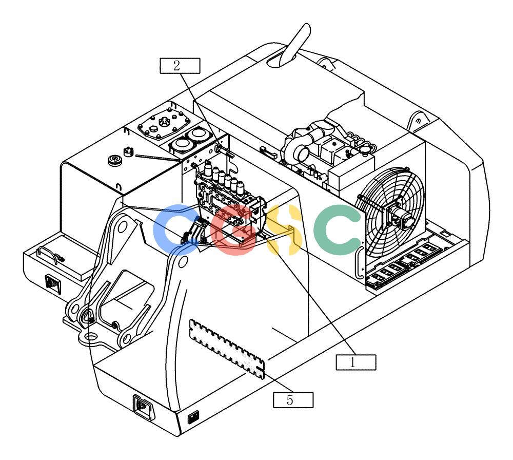 纽荷兰零件查询(EC215) - CRAWLER EXCAVATOR (11/99-) (20.030[002]) - HYDRAULIC SYSTEM UPPER CARRIAGE (S/N 721656-721661) New Holland Constructuion