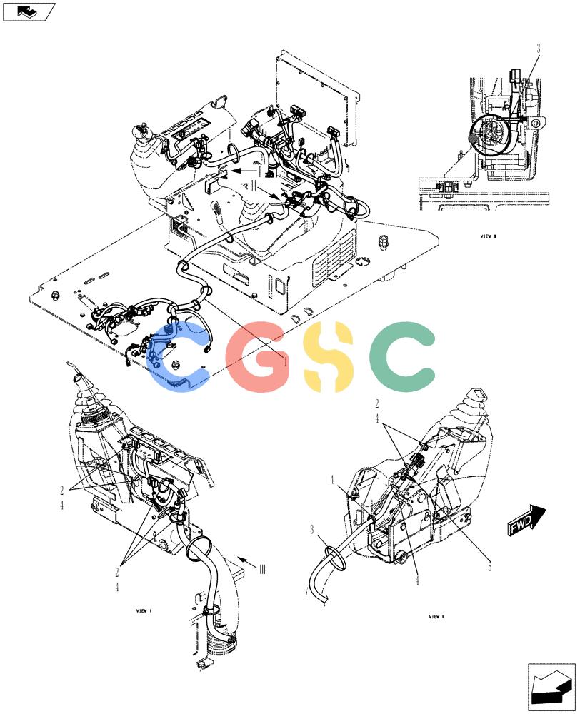 纽荷兰零件查询(E70BSR) - COMPACT CRAWLER EXCAVATOR ASN YT06-18001 (01-086[01]) - HARNESS ASSEMBLY, UPPER (FLOOR) New Holland Constructuion
