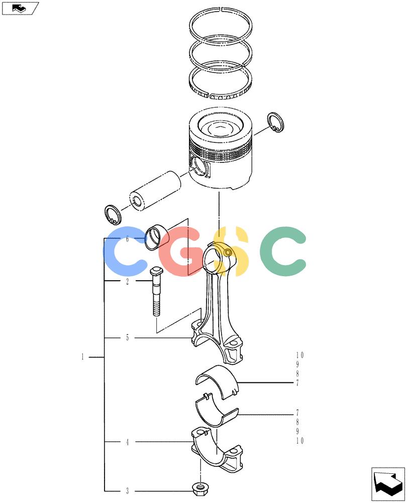 神钢零件查询(ED150-2) - BLADE RUNNER EXCAVATOR/DOZER ASN LH01-01001 (1/09-12/12) (08-012[00]) - CONNECTING-ROD Kobelco