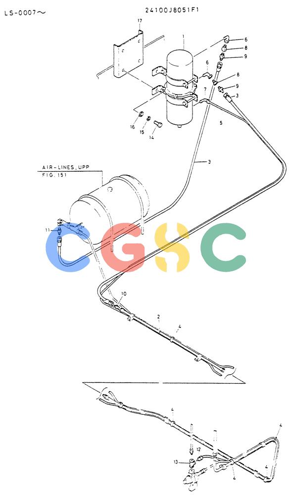 神钢零件查询(K916LC) - EXCAVATOR ASN YS0119 (1/87-12/03) (08-021) - DRYER ASSY, AIR Kobelco