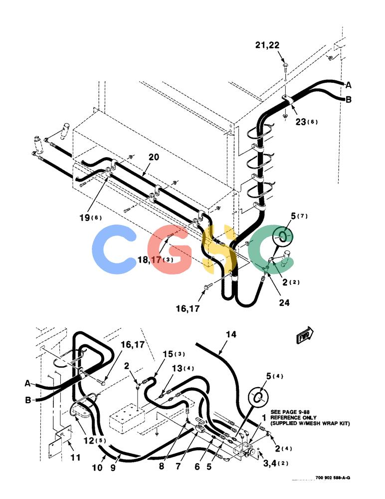 凯斯零件查询(8465) - CASE IH AUTO ROUND BALER (1/91-12/97) (9-42) - MESH WRAP ADAPTER KIT, HK50596 MESH WRAP ADAPTER KIT COMPLETE, SERIAL NUMBER CFH0073001 - CFH0073010 Case Agriculture