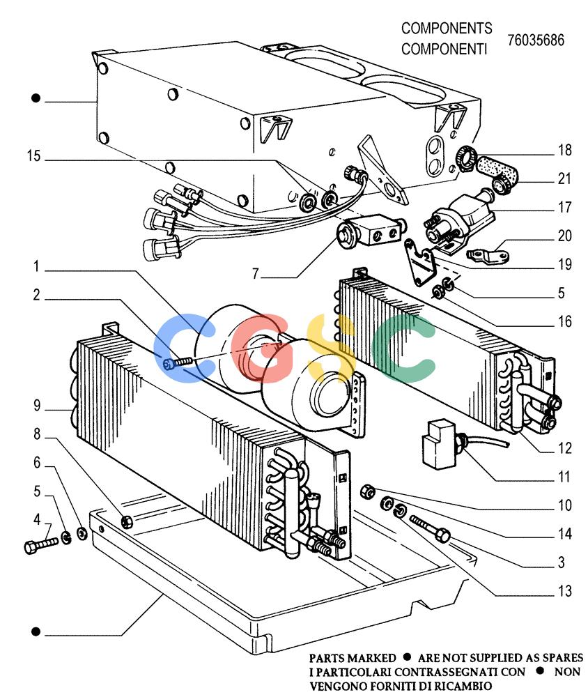 纽荷兰零件查询(FD175) - CRAWLER DOZER (N.A. VERSION)(S/N 061640 & AFTER) (1/93-) (9.665[06]) - AIR CONDITIONING - HEATER - OPTIONAL CODE 76042216 New Holland Constructuion