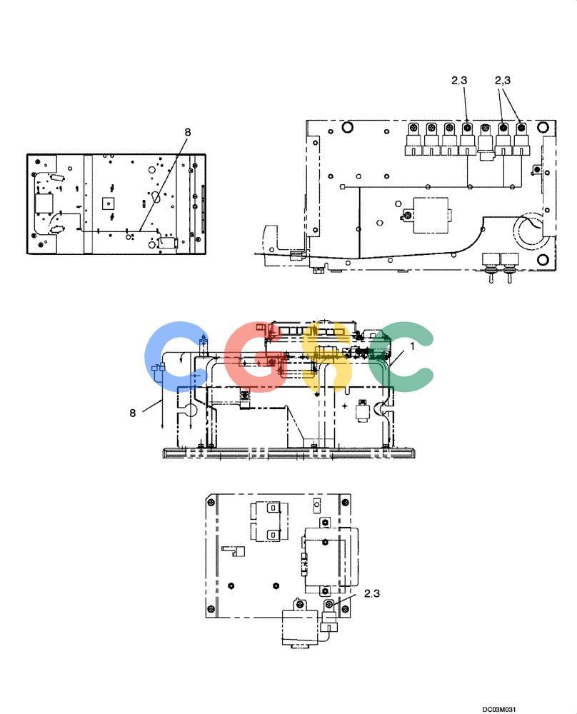 纽荷兰零件查询(EH215) - CRAWLER EXCAVATOR (9/03-) (04 -14[00]) - HARNESS ASSY AND RELAY New Holland Constructuion