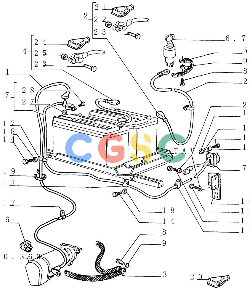 纽荷兰零件查询(FD145) - CRAWLER DOZER (N.A. VERSION) (10/98-) (6.701[02]) - BATTERY - SEAT AND SUPPORT New Holland Constructuion