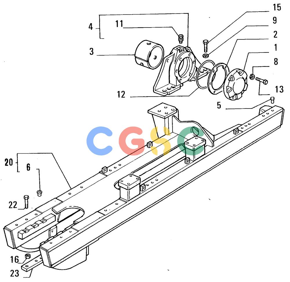 纽荷兰零件查询(FL14E) - CRAWLER LOADER (D3.30[001]) - TRACK BODY FRAME New Holland Constructuion