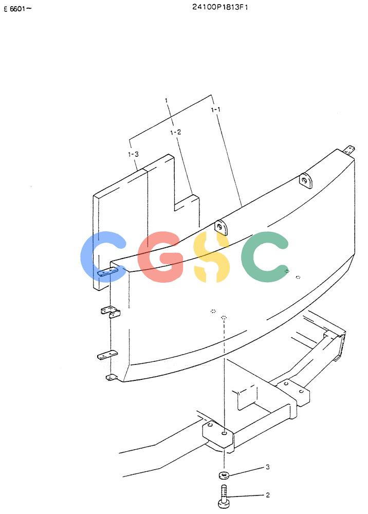 神钢零件查询(K903) - MARK II EXCAVATOR BTW LE6601 - LE7871 (1/88-12/03) (01-003) - COUNTER-WEIGHT ASSY Kobelco