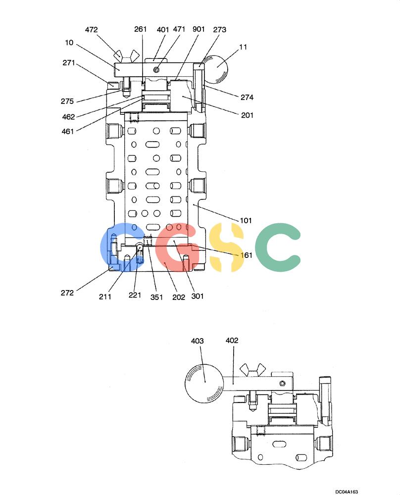 纽荷兰零件查询(EH130) - CRAWLER EXCAVATOR (3/04-) (08 -39[00]) - VALVE, SELECTOR (YY30V00019F1) New Holland Constructuion