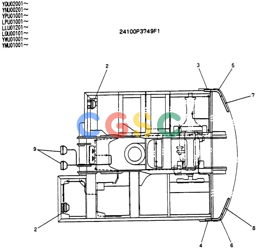 神钢零件查询(SK130LC) - EXCAVATOR BTW YPU1001 - YPU2000 (1/98-12/98) (06-005) - SWING FLASHER ASSY (24100P3749F1) Kobelco