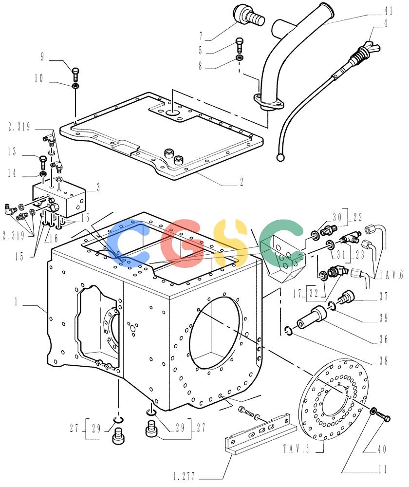 纽荷兰零件查询(DC150LT) - CRAWLER DOZER (6/00-) (1.266[01]) - REAR TRANSMISSION - CASE New Holland Constructuion
