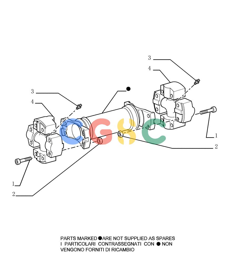 纽荷兰零件查询(DC150PS) - CRAWLER DOZER (1.204[02]) - DRIVE SHAFT - COMPONENTS New Holland Constructuion