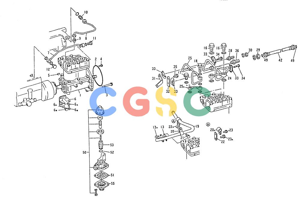神钢零件查询(6D22-TC) - MITSUBISHI DIESEL ENGINE - K912, K912LC, & K916 (1/83-12/06) (01-034) - AIR COMPRESSOR GENERAL 020-530D Kobelco