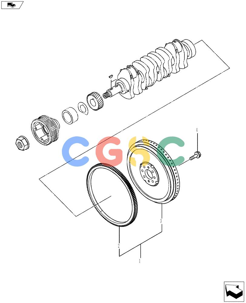 神钢零件查询(ED150-2) - BLADE RUNNER EXCAVATOR/DOZER ASN LH01-01001 (1/09-12/12) (08-015[00]) - FLYWHEEL Kobelco