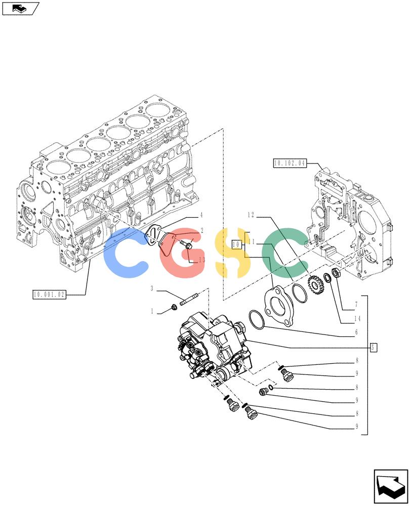 神钢零件查询(F4HFE613S A003) - ENGINE 504386128 - YN02P00090P1 (7/13-) (10.247.01) - INJECTION PUMP (504041280) Kobelco