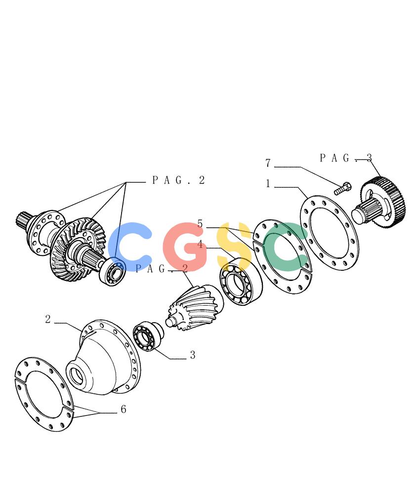 纽荷兰零件查询(D150) - CRAWLER DOZER (1/05-) (1.266[04]) - REAR TRANSMISSION - BRAKES New Holland Constructuion