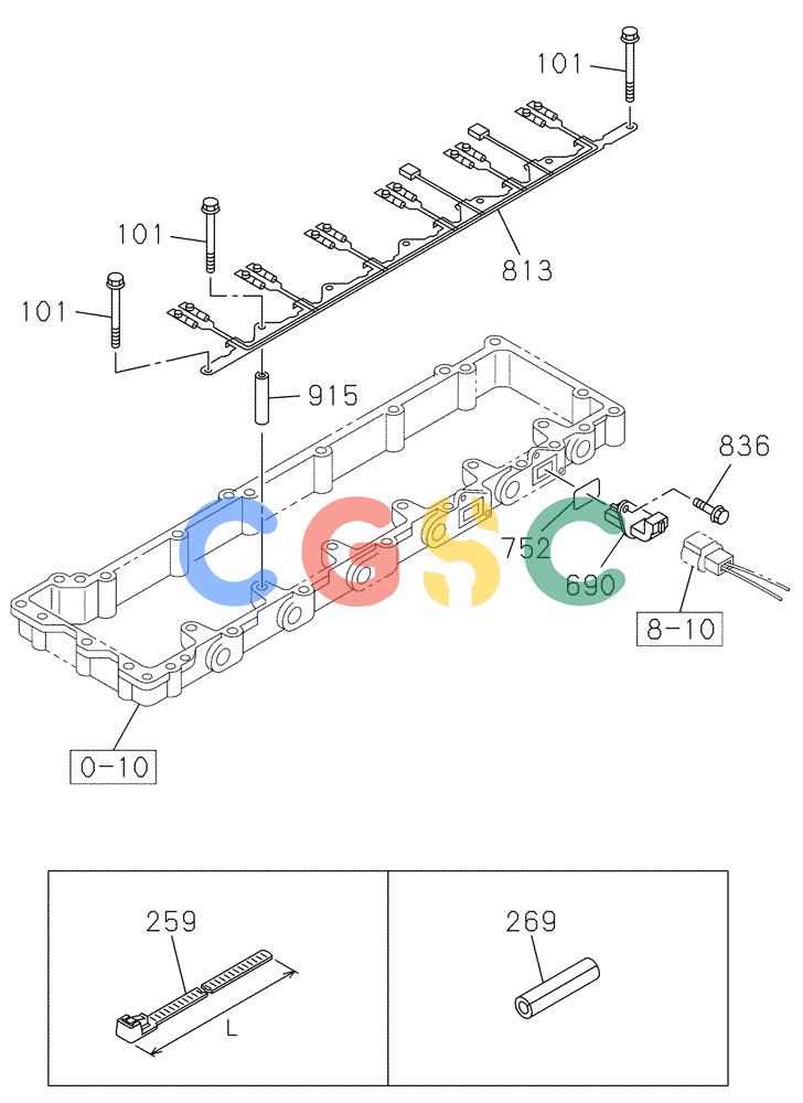 纽荷兰零件查询(E805) - CRAWLER EXCAVATOR TIER 3 (7/06-) (04-060-02[01]) - ELECTRICAL ACCESSORIES - ENGINE New Holland Constructuion