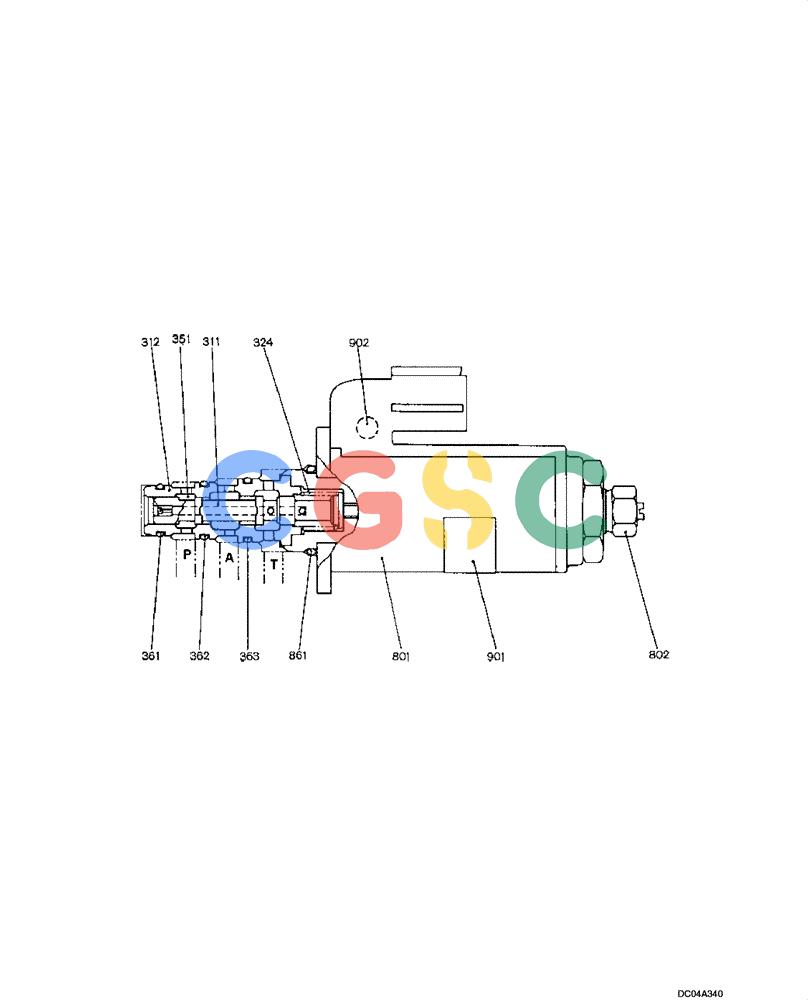 纽荷兰零件查询(EH215) - CRAWLER EXCAVATOR (9/03-) (08 -81[00]) - VALVE ASSY - SOLENOID (YB35V00005F1) New Holland Constructuion