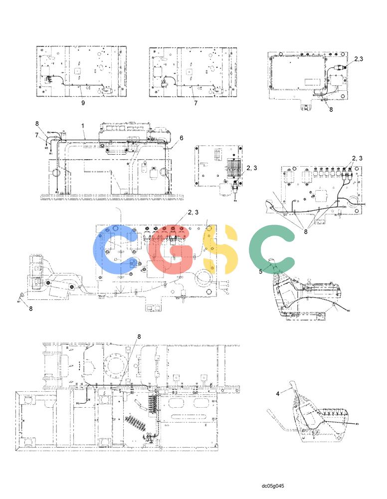 纽荷兰零件查询(EH215) - CRAWLER EXCAVATOR (9/03-) (04 -10[00]) - HARNESS ASSY, UPPERSTRUCTURE (ROTATION) New Holland Constructuion