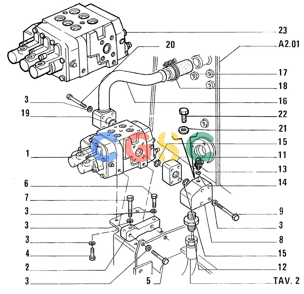 纽荷兰零件查询(FL14E) - CRAWLER LOADER (E3.02[001]) - HYDRAULIC SYSTEM New Holland Constructuion