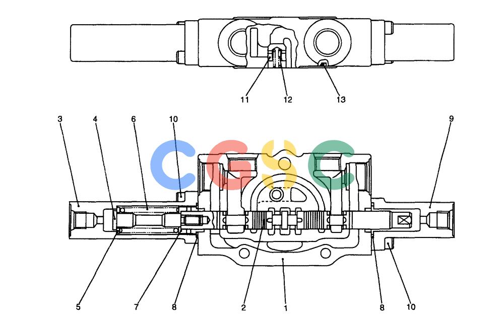 纽荷兰零件查询(EH70) - MIDI CRAWLER EXCAVATOR (N.A.) (1/05-) (169) - SECTION ASSEMBLY, SPOOL New Holland Constructuion