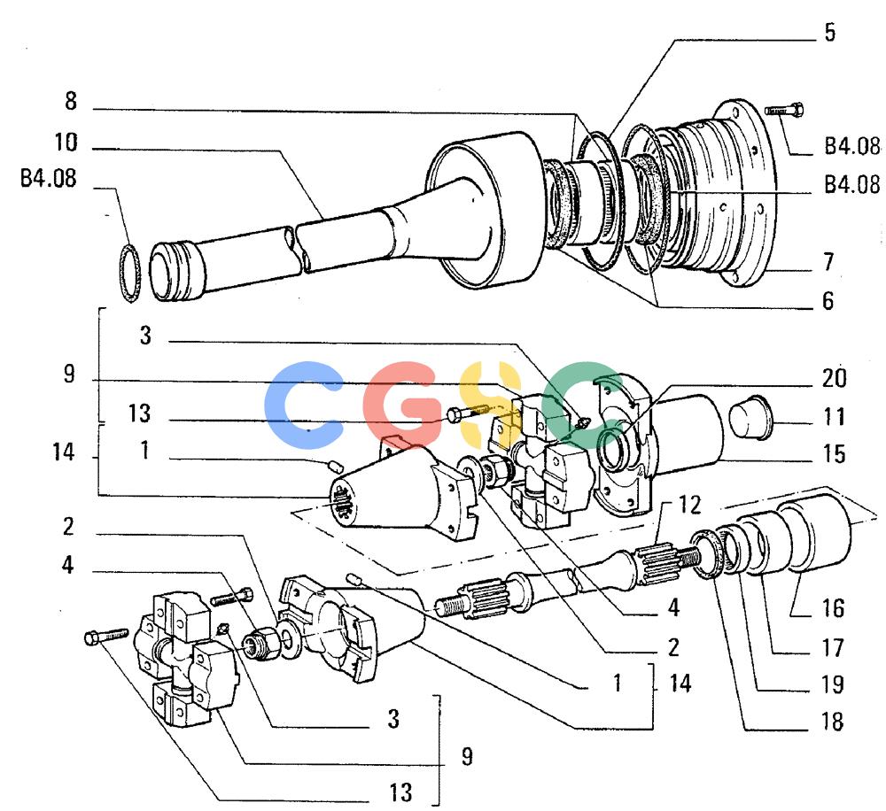 纽荷兰零件查询(FL5B) - CRAWLER LOADER (E2.16[001]) - POWER TAKE-OFF New Holland Constructuion