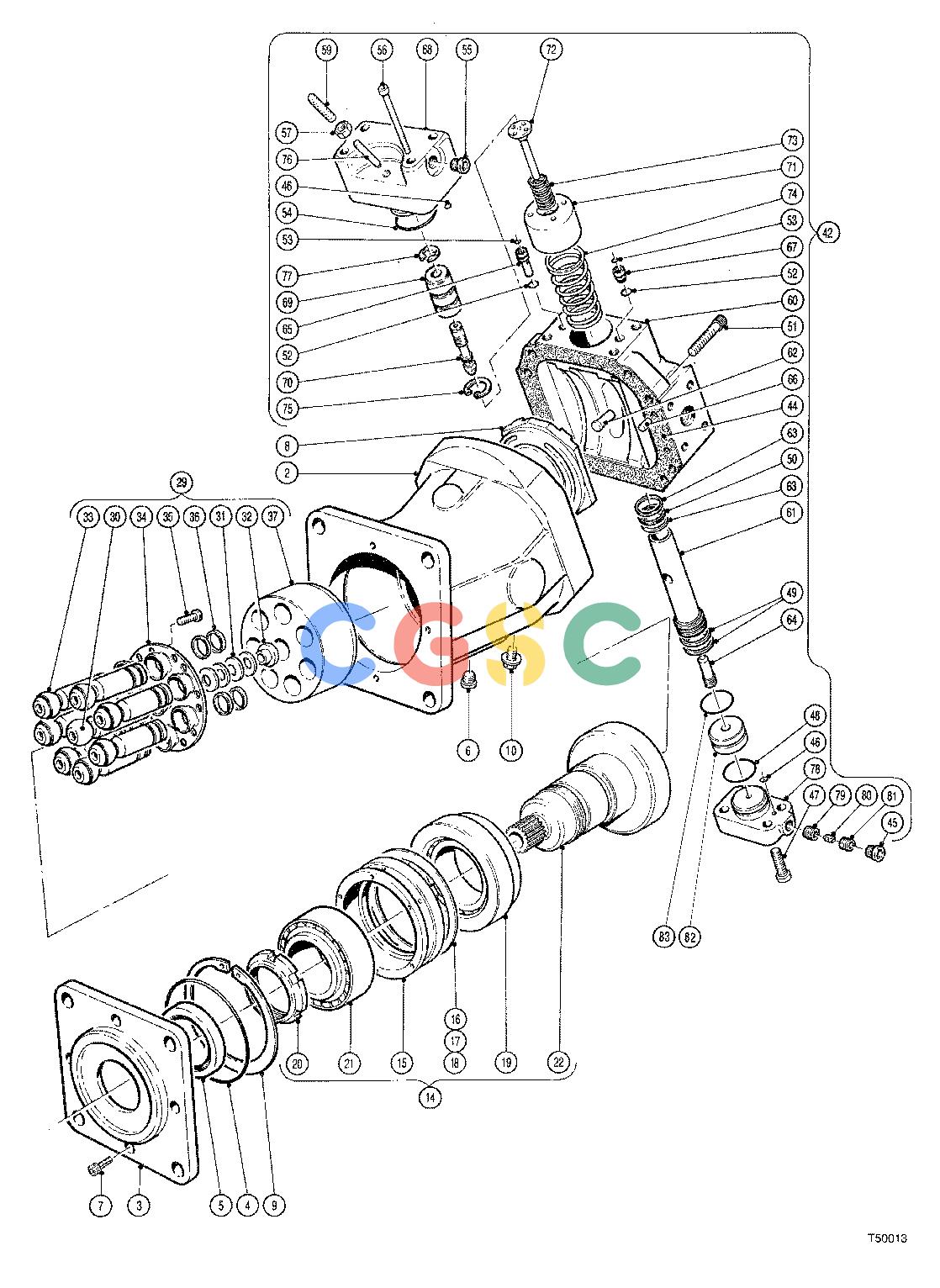 约翰迪尔零件查询JD643D - ATTACHMENTS MOTOR DISC SAW 20`` HEAD ( 63183 - 63416) 2250-025/10 [2250-025/10]EPC John Deere online