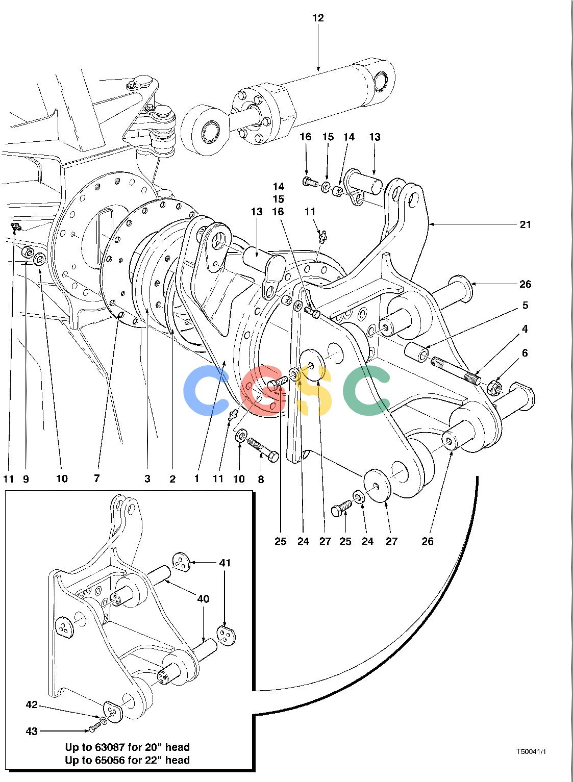 约翰迪尔零件查询CAT227 - ATTACHMENTS WRIST ASSEMBLY 22`` HEAD ( 65034 - ) 4542-018/12 [4542-018/12]EPC John Deere online