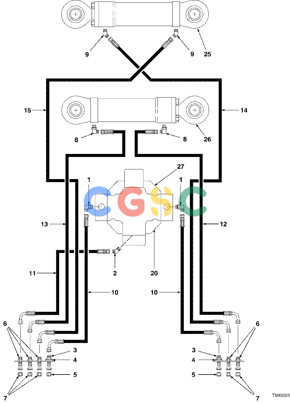 约翰迪尔零件查询TC720 - ATTACHMENTS HYDRAULIC SYSTEM FELLING HEAD 18`` ( 68120 - ) 2000-242/10 [2000-242/10]EPC John Deere online
